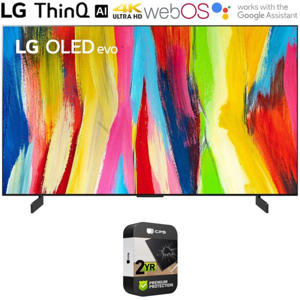 LG OLED48C2PUA 48 Inch HDR 4K Smart OLED Evo TV (2022) w  2 Year Extended Warranty Hot on Sale