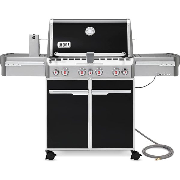 Weber Summit E-470 4-Burner Natural Gas Grill, Black - 7271001 For Discount