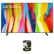 LG OLED48C2PUA 48 Inch HDR 4K Smart OLED Evo TV (2022) w  2 Year Extended Warranty Hot on Sale