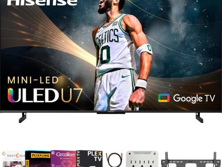 Hisense 55 Inch U7K Series 4K ULED Quantum HDR Android TV+Movies Streaming Pack Online now