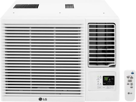 LG 18,000 BTU Window Air Conditioner with Heating, White (LW1816HR) - Refurbished For Sale