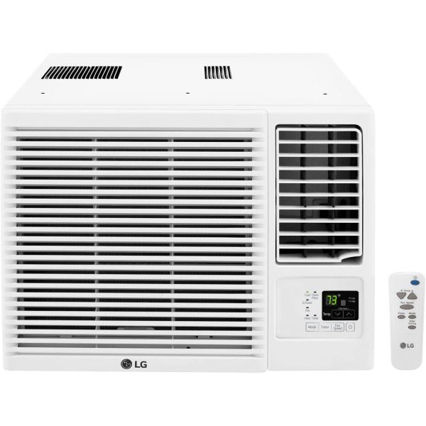 LG 18,000 BTU Window Air Conditioner with Heating, White (LW1816HR) - Refurbished For Sale