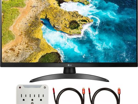 LG 27  Full HD IPS LED TV and PC Monitor with 6-Outlet Adapter and 2x HDMI Cable Online Hot Sale