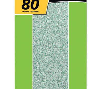 Gator Zip XL 9-1 2 in. L X 3-1 2 in. W 80 Grit Aluminum Oxide Sanding Sheet 6 pk Online Sale