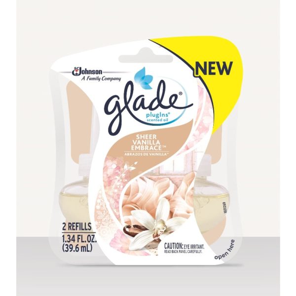 Glade Plug-Ins Sheer Vanilla Embrace Scent Air Freshener Refill 1.34 oz Liquid Online Sale