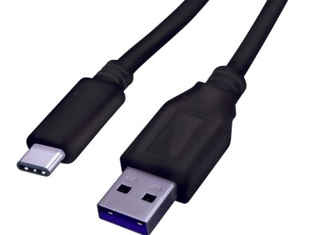 Fabcordz USB-C to USB-A Charge and Sync Cable 6 ft. Black Hot on Sale