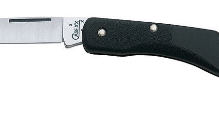 Case Mini Blackhorn Black Stainless Steel 3.13 in. Pocket Knife Fashion