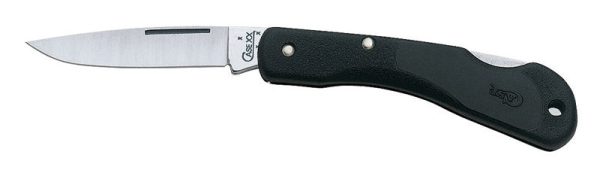 Case Mini Blackhorn Black Stainless Steel 3.13 in. Pocket Knife Fashion