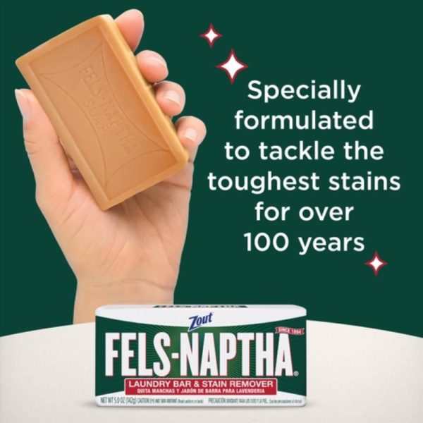 Zout Fels-Naptha Fresh Scent Laundry Stain Remover Bar 5 oz 1 pk Sale