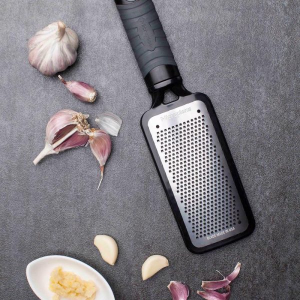 Microplane Silver Black Stainless Steel Fine Grater Discount