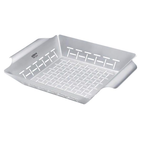 Weber Stainless Steel Grill Basket 13.8 in. L X 11.8 in. W 1 pk For Sale