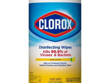 Clorox Lemon Fresh Scent Disinfecting Wipes 75 pk Discount