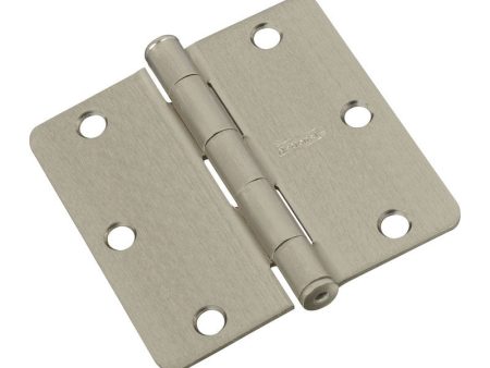 National Hardware 3 in. L Satin Nickel Door Hinge 1 pk Sale