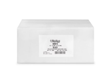 Film-Gard Plastic Sheeting 6 mil X 1 ft. W X 300 ft. L Polyethylene Black Online now