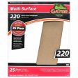 Gator 11 in. L X 9 in. W 220 Grit Aluminum Oxide Sandpaper 25 pk Online