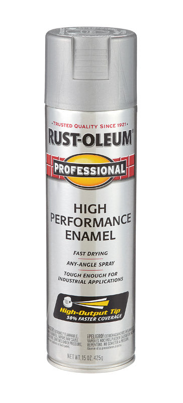 Rust-Oleum Professional Gloss Light Machine Gray Spray Paint 15 oz For Sale