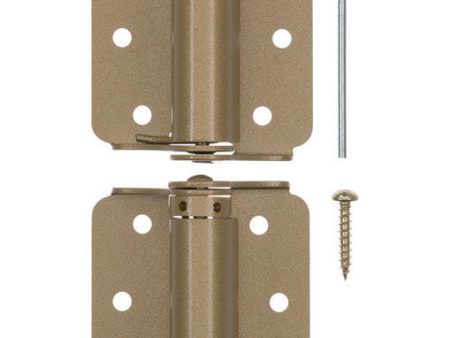 Ace 3 in. L Enamel Brass Screen Storm Self Closing Hinge 2 pk For Cheap