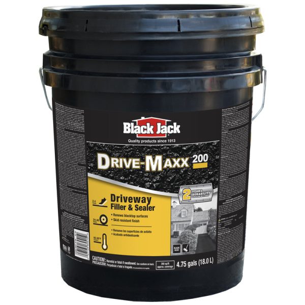 Black Jack Drive-Maxx 200 Matte Black Water-Based Rubberized Asphalt Driveway Sealer 4.75 gal Online