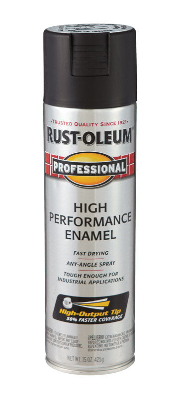 Rust-Oleum Professional Flat Black Spray Paint 15 oz Discount