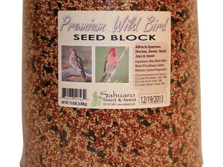 Sahuaro Seed Assorted Species Millet Bird Food Block 15 lb For Sale