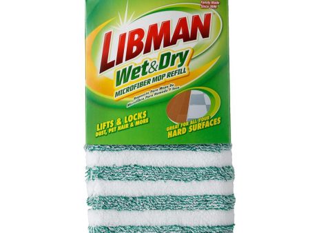 Libman 18.5 in. Wet and Dry Microfiber Mop Refill 1 pk Supply