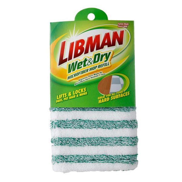 Libman 18.5 in. Wet and Dry Microfiber Mop Refill 1 pk Supply