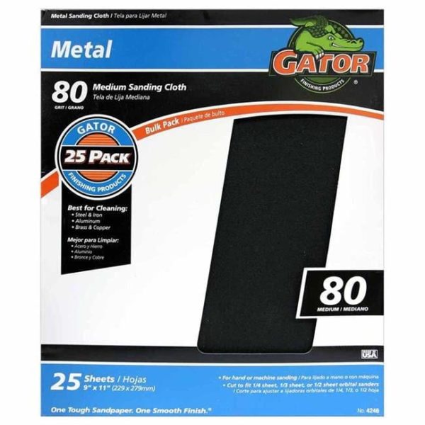 Gator 11 in. L X 9 in. W 80 Grit Emery Waterproof Sandpaper 1 pk Discount