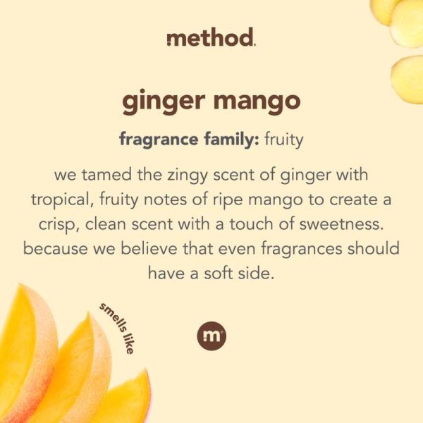 Method Ginger Mango Scent Fabric Softener Liquid 53.5 oz 1 pk Online Hot Sale