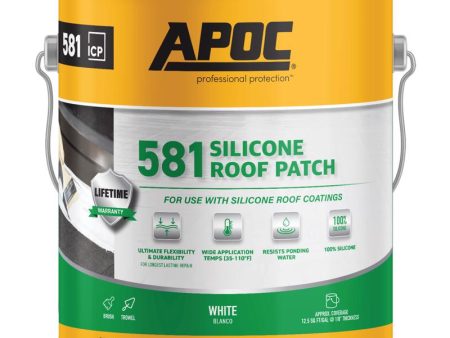 APOC Bright White Silicone Roof Patch 1 gal Sale