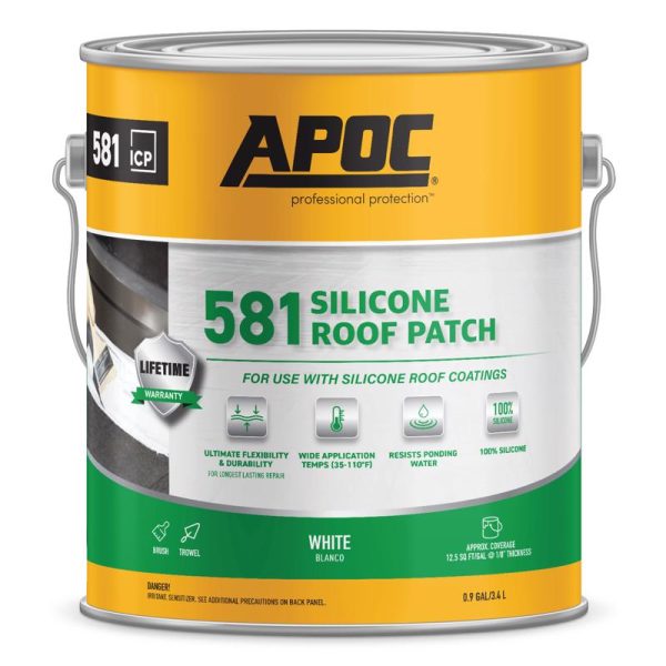 APOC Bright White Silicone Roof Patch 1 gal Sale