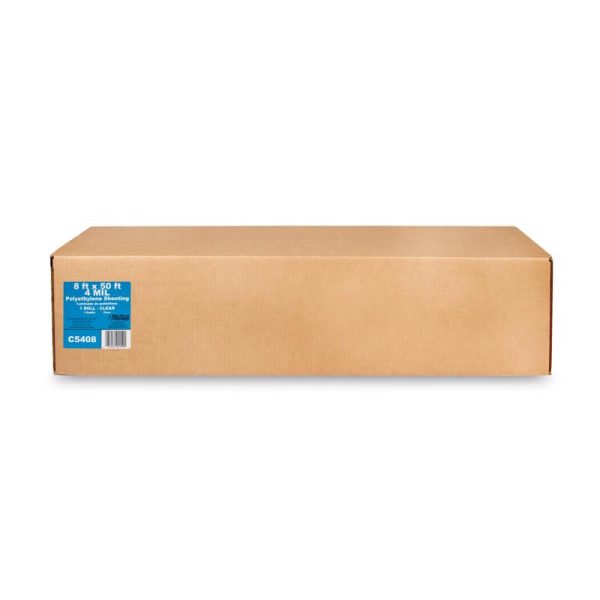 Film-Gard Plastic Sheeting 4 mil X 8 ft. W X 50 ft. L Polyethylene Clear For Discount