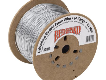 Red Brand Electric-Powered Electric Fence Wire Silver Online now