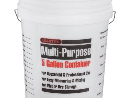 Leaktite Clear 5 gal Paint Pail For Discount