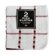 Ritz Paprika Cotton Check Solid Dish Cloth 2 pk Discount