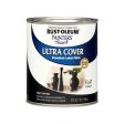 Rust-Oleum Painters Touch Ultra Cover Flat Black Water-Based Paint Exterior and Interior 1 qt For Cheap