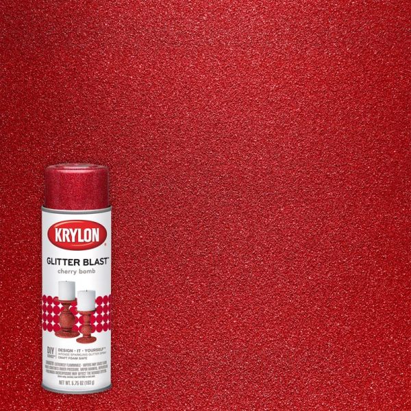 Krylon Glitter Blast Cherry Bomb Spray Paint 5.75 oz Cheap