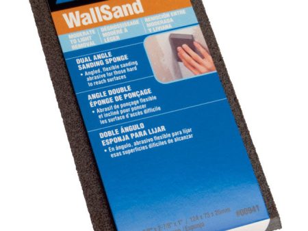 Norton WallSand 4.875 in. L X 2.875 in. W X 1 in. Fine Medium Dual Angle Sanding Sponge Online now