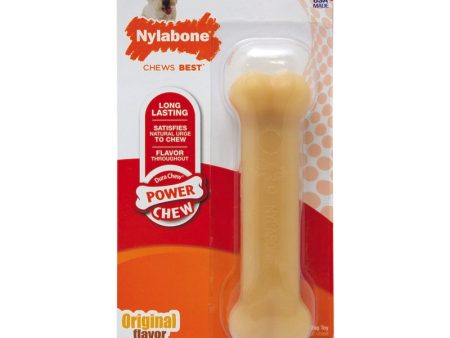 Nylabone Dura Chew Brown Nylon Bone Chew Dog Toy Regular 1 pk Online Sale