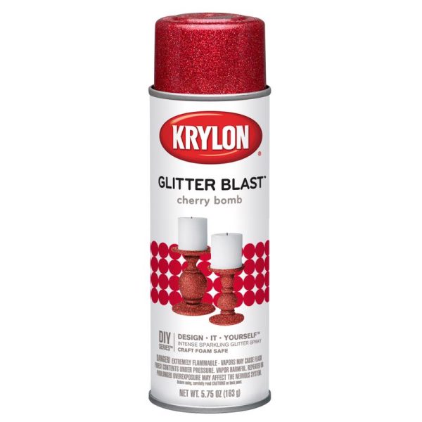 Krylon Glitter Blast Cherry Bomb Spray Paint 5.75 oz Cheap