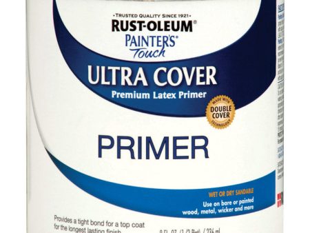 Rust-Oleum Ultra Cover Flat White Paint Exterior and Interior 0.5 oz Online