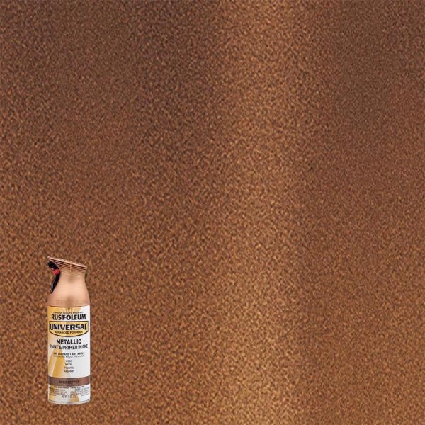 Rust-Oleum Universal Aged Copper Metallic Spray Paint 11 oz For Sale