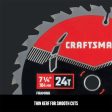 Craftsman 7-1 4 in. D X 5 8 in. High Performance Carbide Circular Saw Blade 24 teeth 1 pk Discount