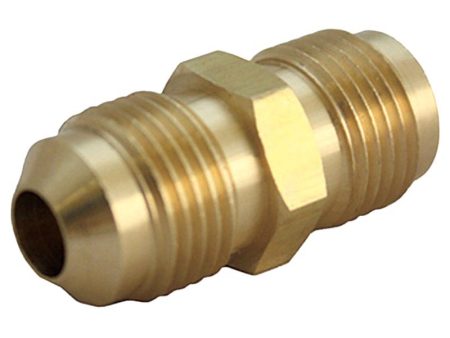 5 8 in. Flare X 3 8 in. D Flare Yellow Brass Union on Sale