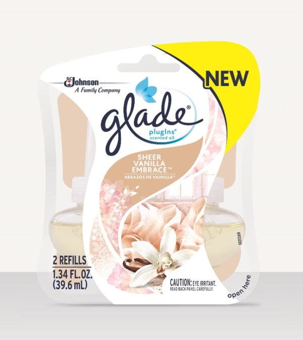 Glade Plug-Ins Sheer Vanilla Embrace Scent Air Freshener Refill 1.34 oz Liquid Online Sale