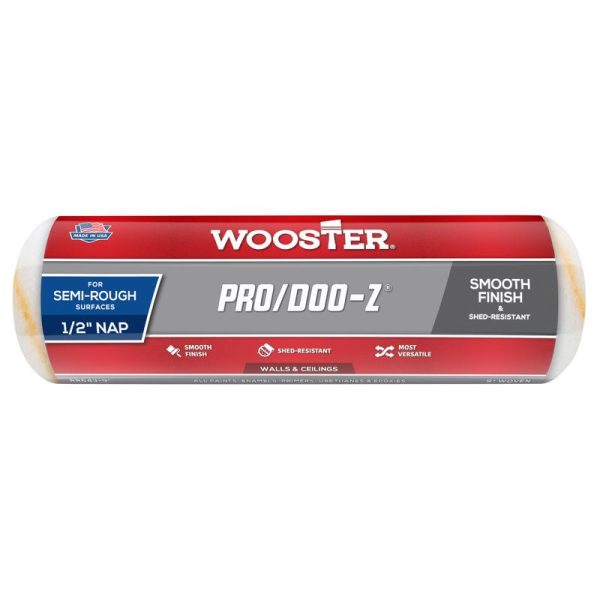 Wooster Pro Doo-Z Woven Fabric 9 in. W X 1 2 in. Paint Roller Cover 1 pk For Sale