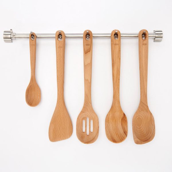 OXO Good Grips Wood Beechwood Slotted Spoon Online now