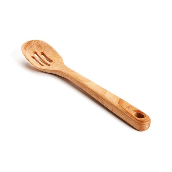 OXO Good Grips Wood Beechwood Slotted Spoon Online now