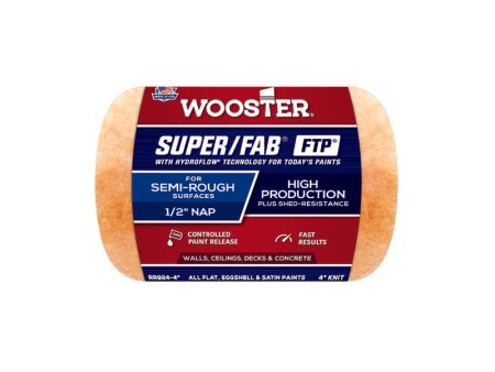 Wooster Super Fab FTP Fabric 4 in. W X 1 2 in. Trim Paint Roller Cover 1 pk Online Hot Sale