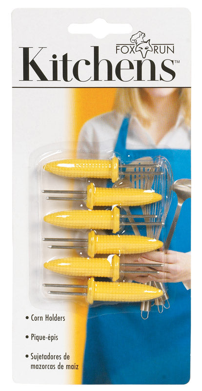 Fox Run Yellow Plastic Corn Holders For Sale