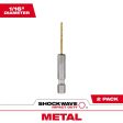 Milwaukee Shockwave 1 16 in. X 2-1 4 in. L Titanium Red Helix Drill Bit Hex Shank 2 pc Online Hot Sale